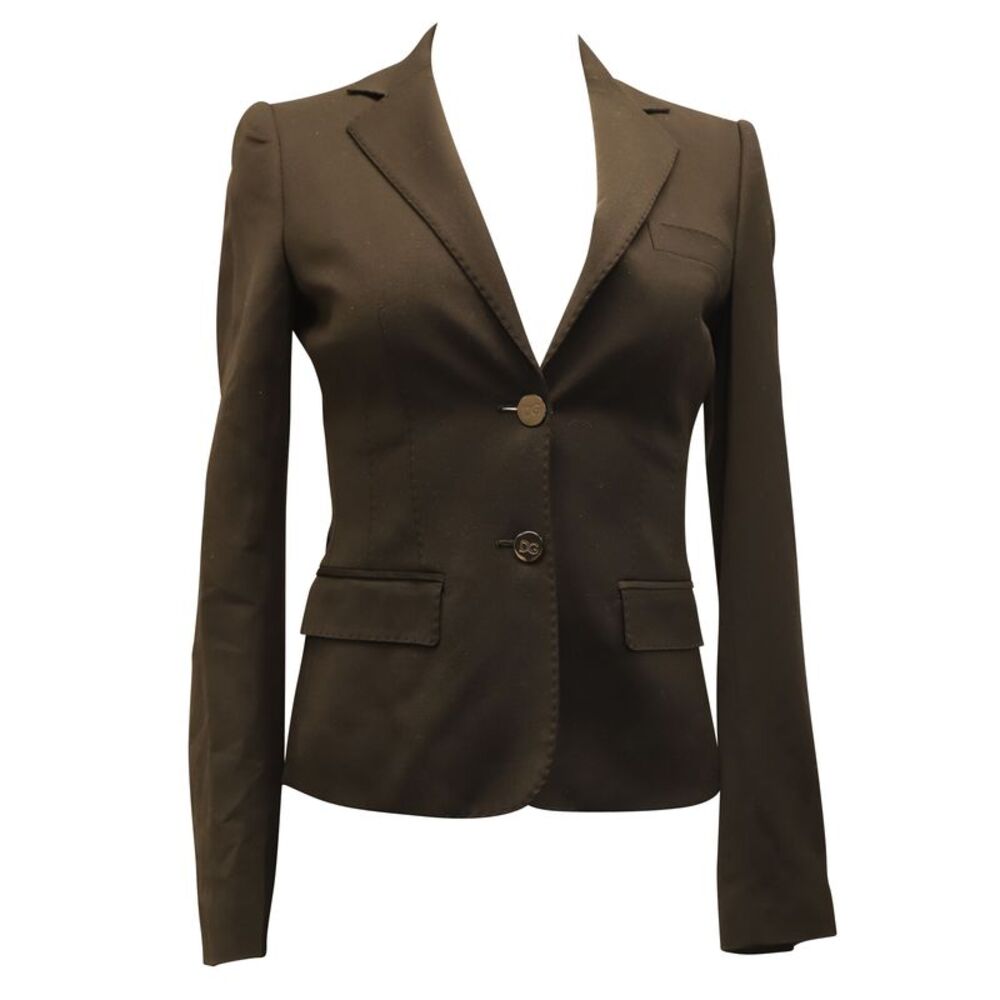 Dolce and Gabbana Blazer Suit in Black Rayon